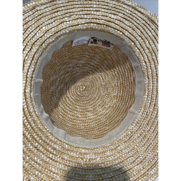 Walt Disney World Animal Kingdom 100% Straw Sun Hat Kids Minnie Mouse Leopard - Picture 7 of 8